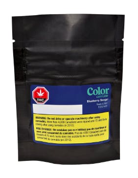 Color Cannabis Blueberry Seagal Ready To Roll 3.5g